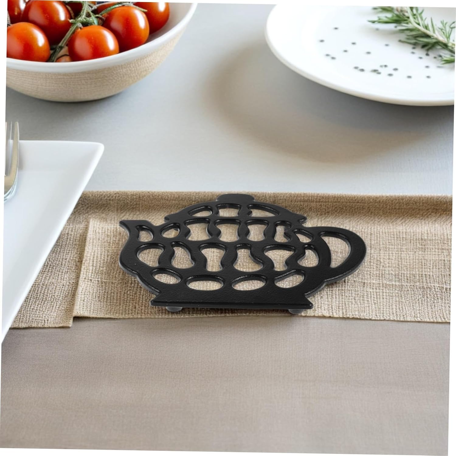Cast Iron Trivet for Teapots and Cups Heat Insulation Mat