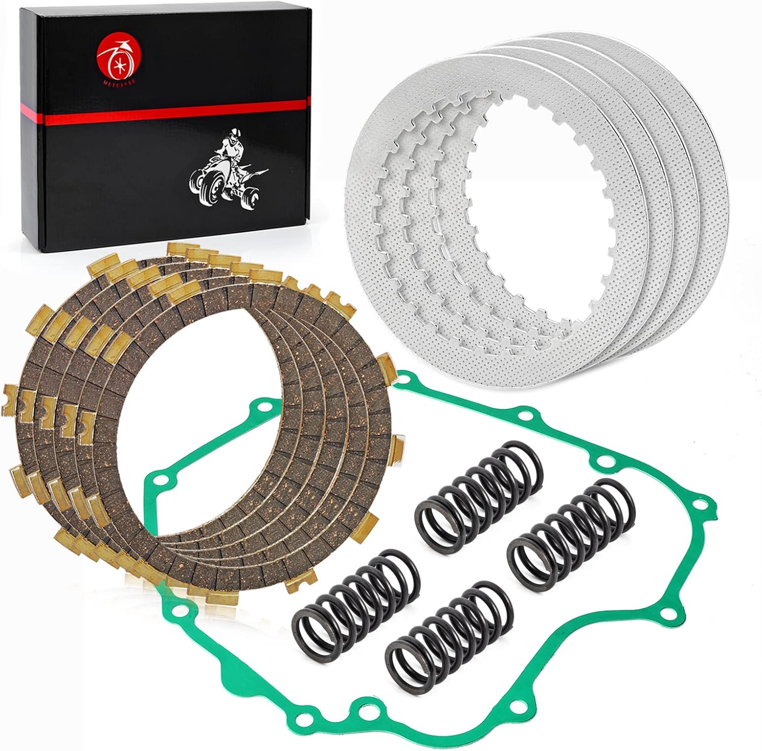 Clutch Kit Heavy Duty Springs & COVER Gasket For Kawasaki Ninja 250R EX250 2008 2009 2010 2011 2012