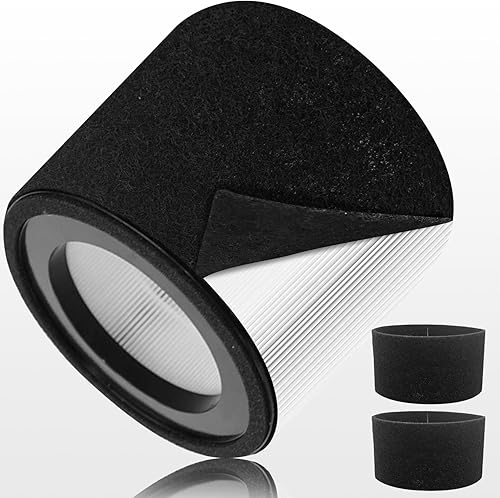 Facecool EE-5068 Filtro de repuesto para purificador de aire de grúa EE-5068, filtro de aire con 1 filtro HEPA verdadero (H13) y 2 prefiltros de