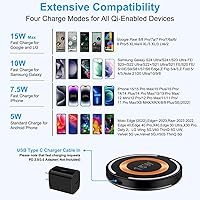 Vista 7 de Para Samsung Cargador Inalámbrico Almohadilla de Carga Rápida Android Magnética Magsafe Estación de Cargador Inalámbrico para Samsung Galaxy Z Fold7