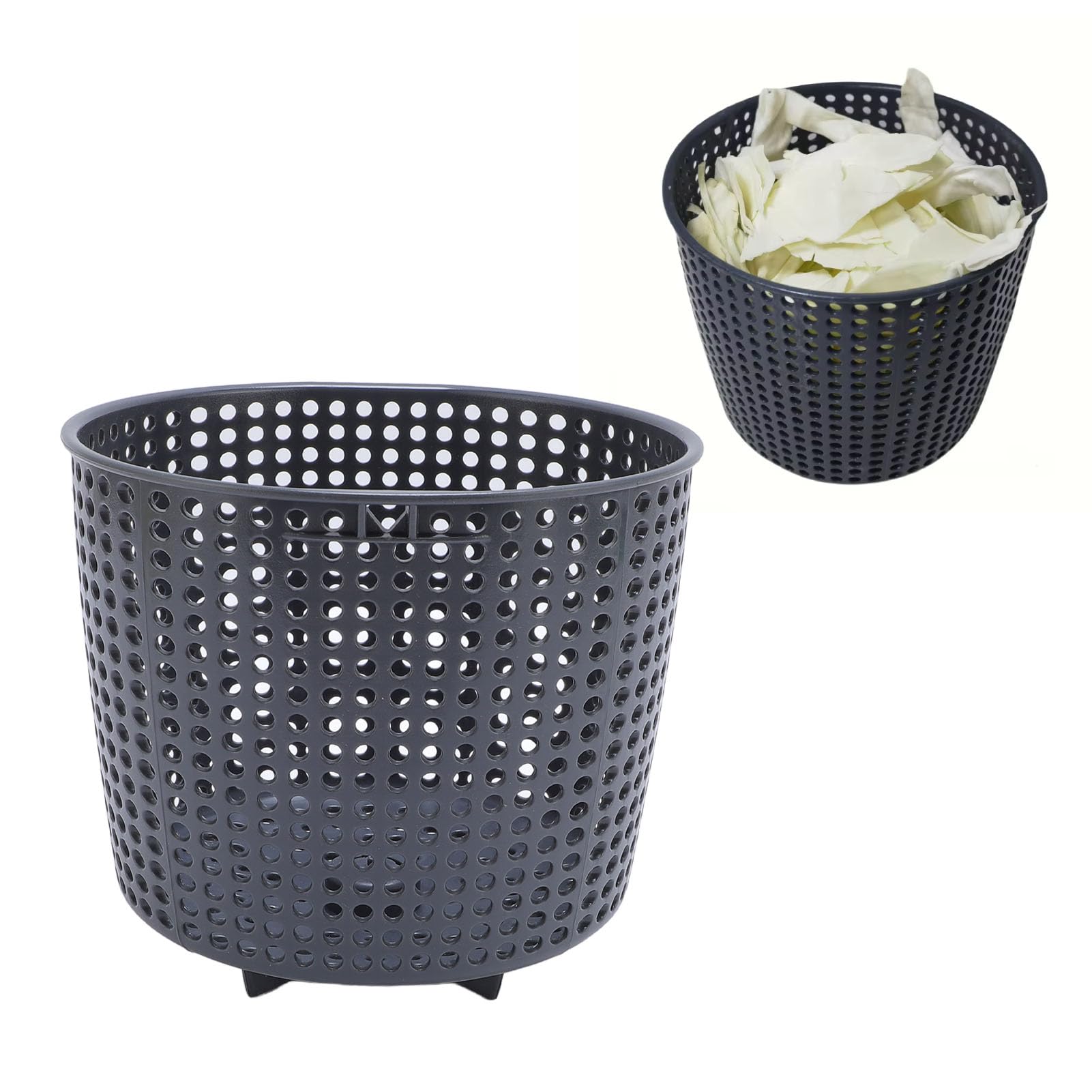 Deep Mesh Pot Vegetable Filter Basket, Food Grade ABS Portable and Lightweight Water Filter Basket for Home Kitchens Easy Installation Salad Spinner Replace Filter Basket