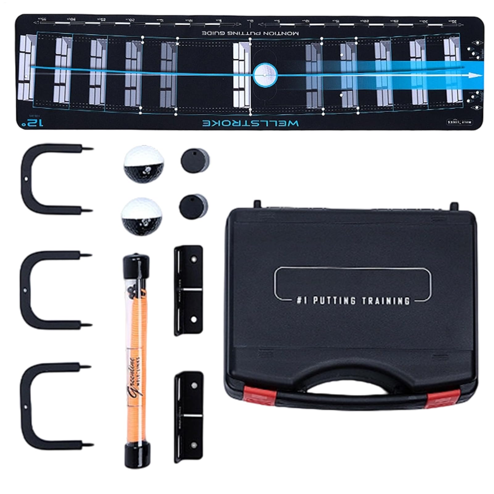 Golf Putting Trainingshilfe Putter Übung Trainingszubehör | Golf Putter Hilfsmittel Für Anfänger sowie Jugendliche Männer Frauen Golfer Enthusiasten Mütter und