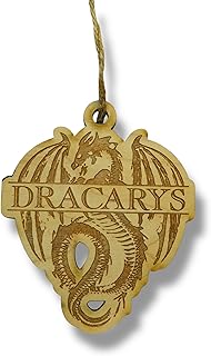 Ornament - Dracarys - Raw Wood 3x3in