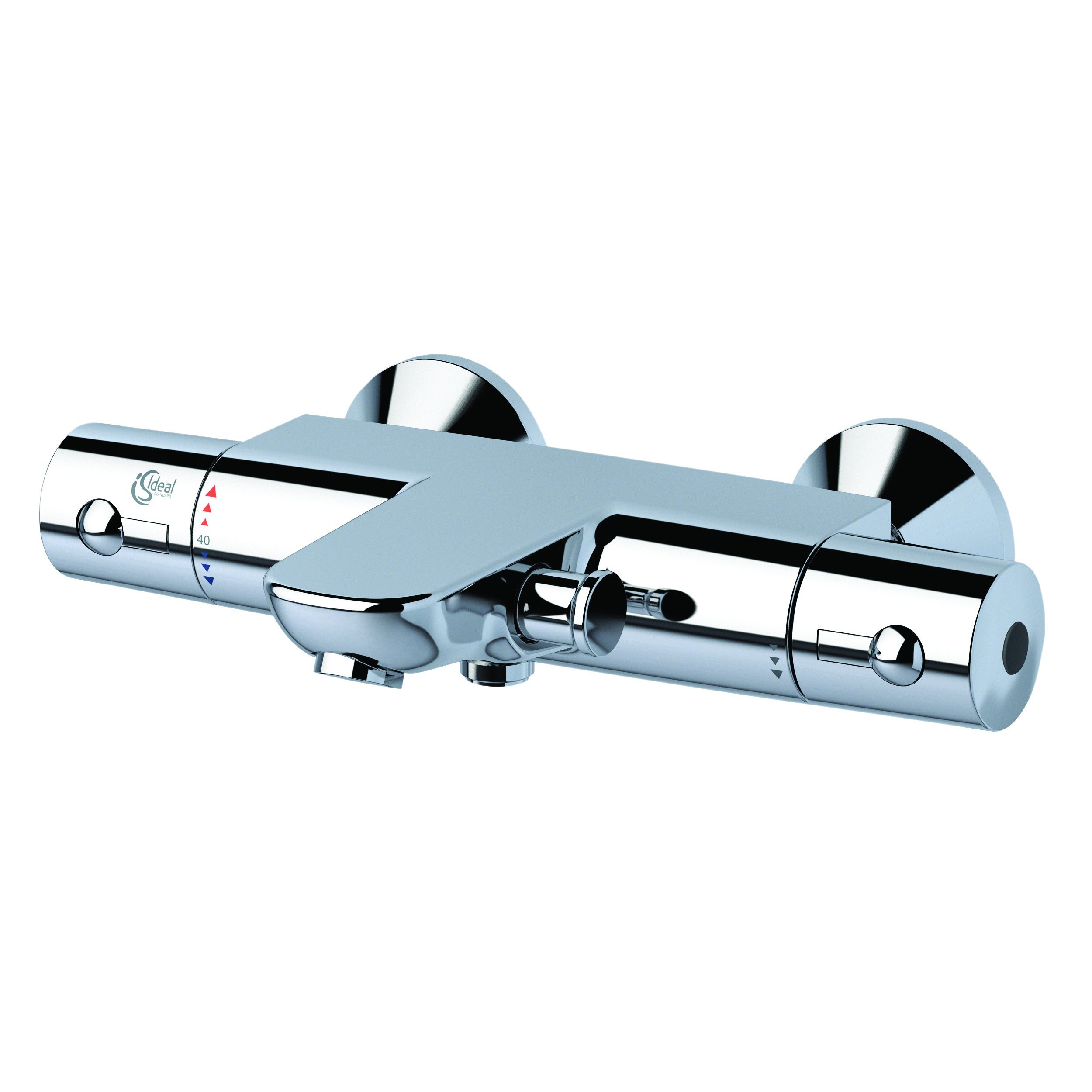 Technical drawing of Ideal Standard A6019AA Ceratherm 50 Bath/Shower Mixer with dimensions