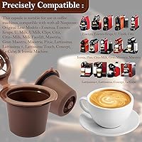 Vista 2 de Reusable espresso Capsules Refillable Coffee Pods - Coffee Capsule Filter Compatible With Nespresso Coffee Machines - Replacement for Nespresso Food