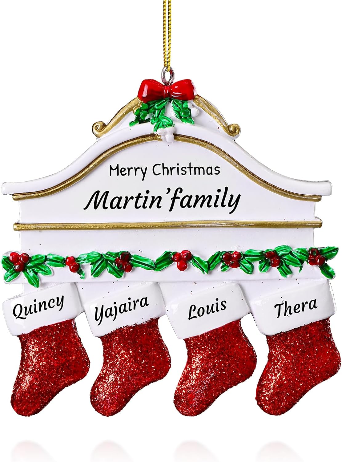 witfox Personalized Family Christmas Ornaments 2023 Personalized