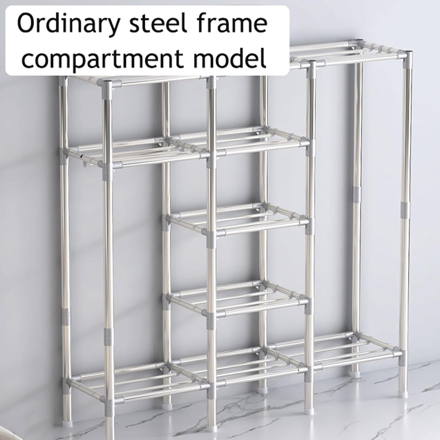 Wardrobe Fabric Wardrobe Portable Detachable Wardrobe for Bedroom Temporary Combination Hanging Wardrobe Easy to Assemble Closet Organizer Closet