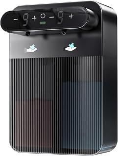 YIKHOM Wall Mount Automatic Soap Dispenser, Touchless Electric Sensor Dispenser for Kitchen Bathroom, Dual 13.53 oz Hand Free Liquid Hand Sanitizer Pump, 9 Levels Adjustable USB C Rechargeable