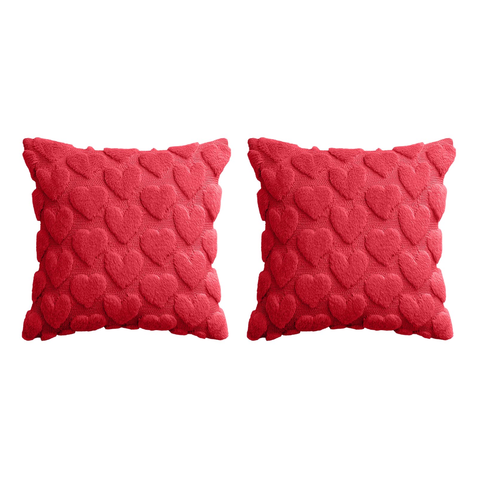 Yhplxyuus Of 2 Valentines Day Pillow Covers Soft and Durability Cushions Case for Holiday Homes Decors 45x45cm / 30x50cm Valentines Day Pillow Covers