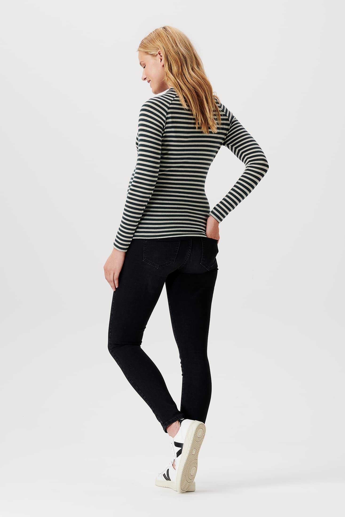 Noppies Top Pomeroy Nursing Long Sleeve Camiseta, Green Gables-P982, 44 para Mujer