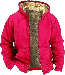 Sudadera con capucha para hombre, informal, holgada, forro polar, cremallera gruesa, color sólido, sudadera con capucha, sudadera de baloncesto para hombre