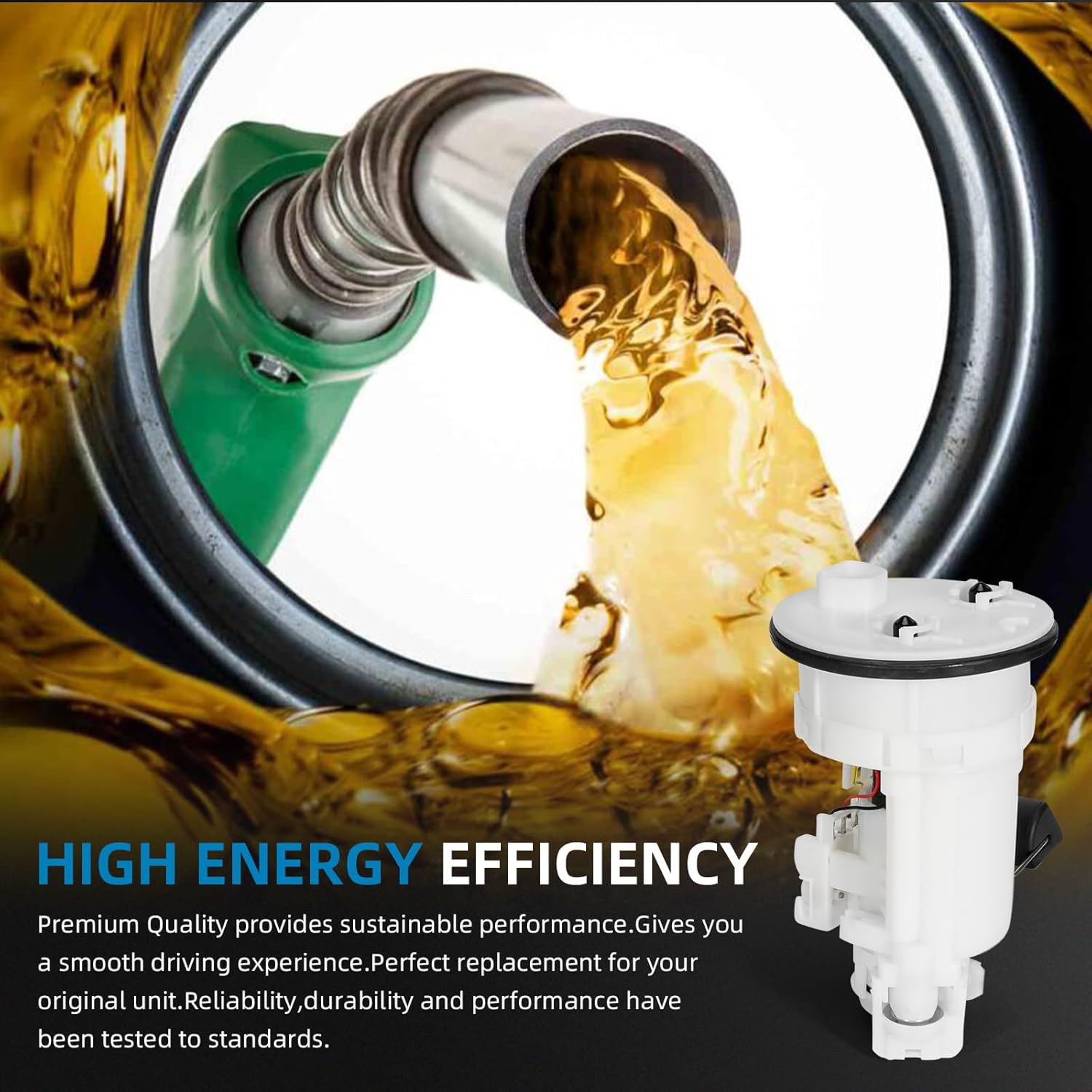 SP9160M Electric Fuel Pump Module Assembly Compatible with Toyota Camry 2004 2005 2006 2.4L 3.0L 3.3L Dual Port with Pressure Sensor,Replaces 90159A0022 7702406040 232170C010