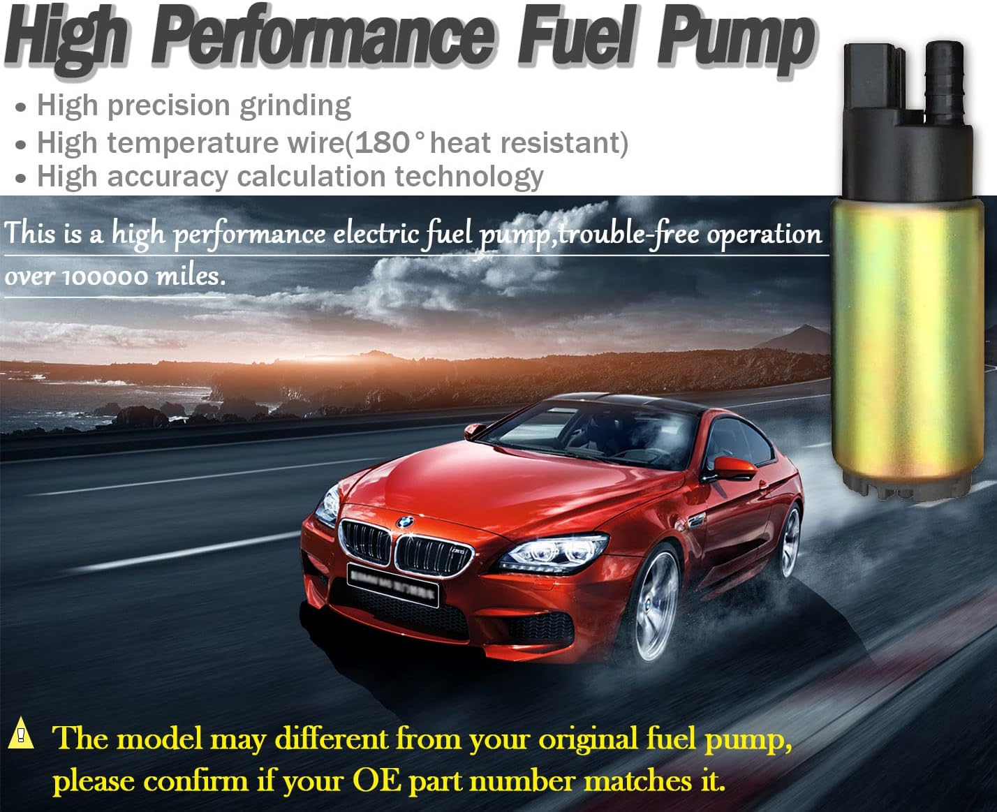 N3820 Electric Intank Fuel Pump with Necessary Installation Kit