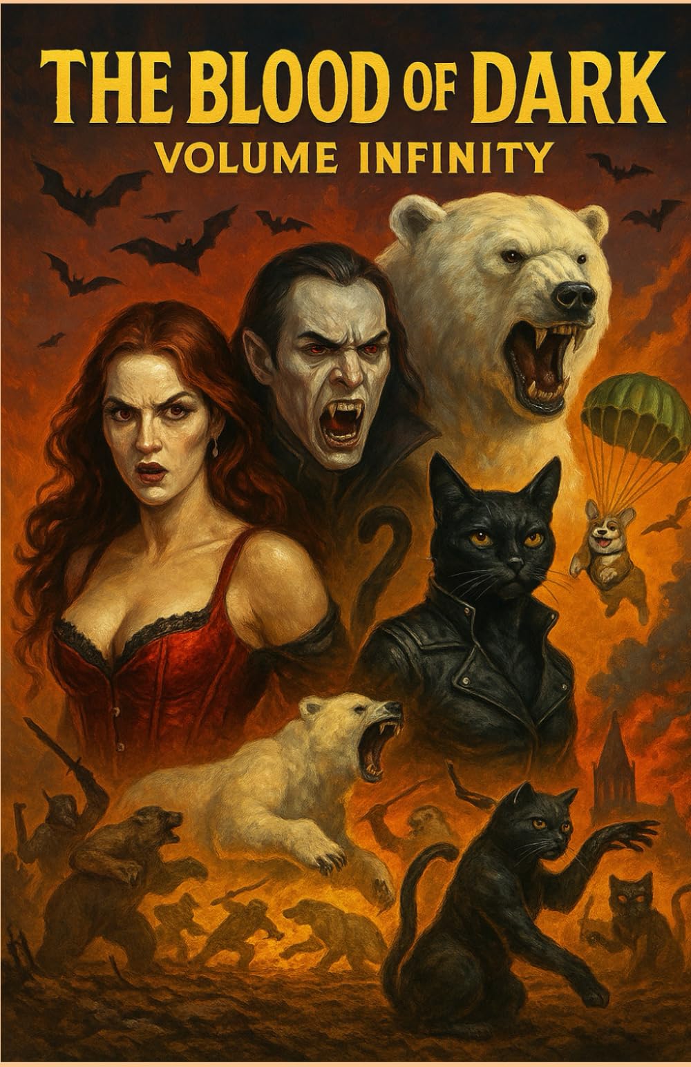 The Blood of Dark: An Apocalyptic Romance Crime Fantasy Horror Political Satire Time-Travelling Vampire Prophecy War Novel