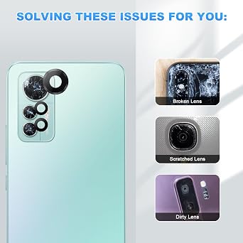 2 Pack Camera Lens Glass for Xiaomi 12 Lite 2203129G