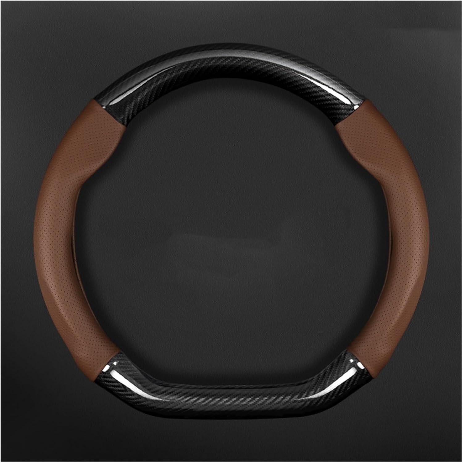 Car Steering Wheel Cover for Nissan D-Type Car Steering Wheel Cover Genuine Leather Car Decoration Simple and Beautiful (Color : 5#)