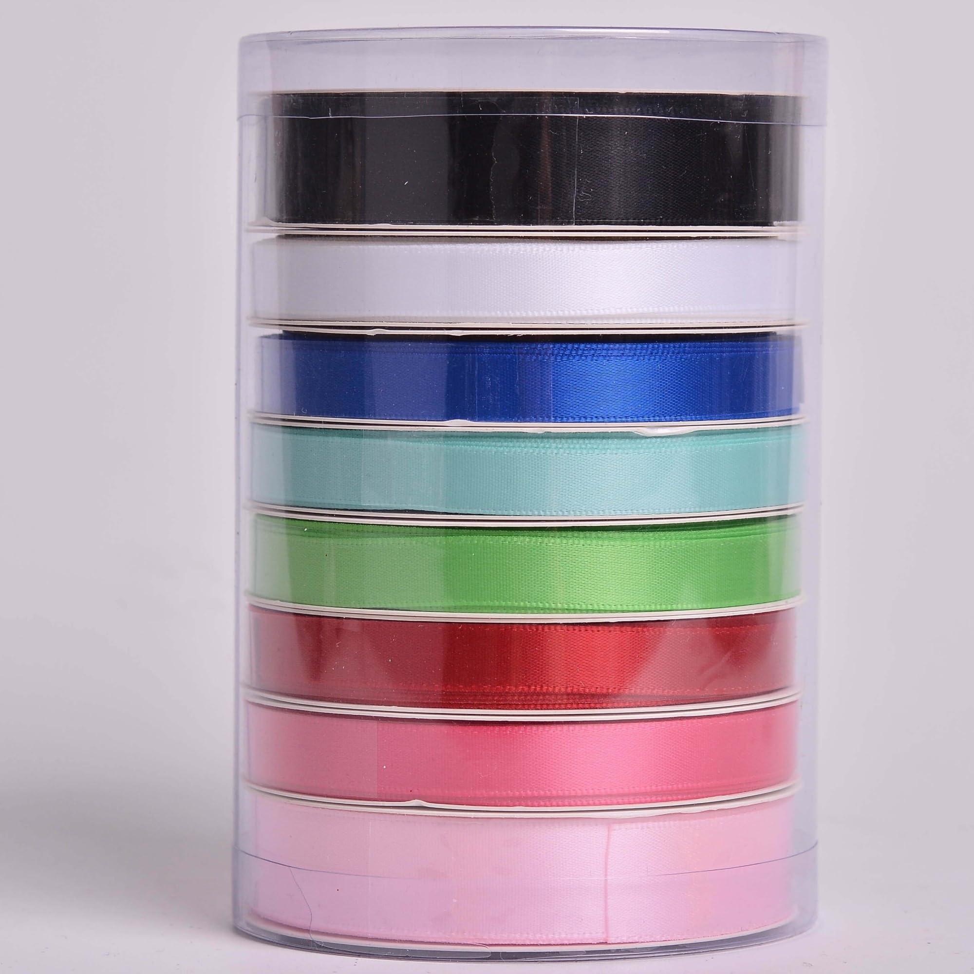 Ruban de satin aux couleurs de l'arc-en-ciel, 10 x 20 cm, 100 cm