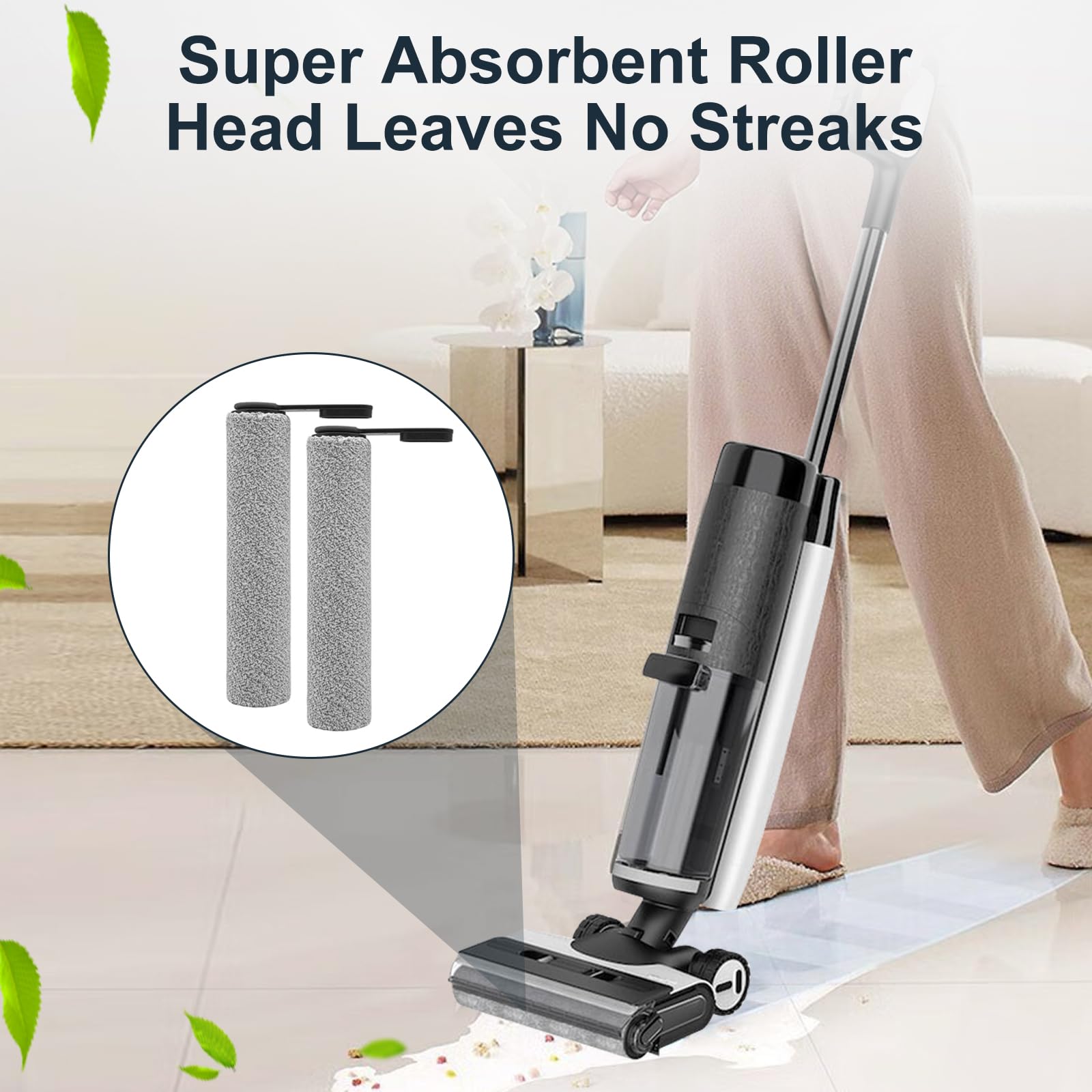Jegehoyo Ricambi per Tineco FLOOR ONE S7 PRO / FLOOR ONE S6 Aspirapolvere Senza Fili Intelligente, 2 spazzole a rulli, 3 filtri HEPA, 1 spazzola per la pulizia