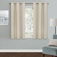Vista 102 de MYSKY HOME - Cortinas opacas amarillas para sala de estar y dormitorio, cortinas de 84 pulgadas de largo, con ojales, cortinas de oscurecimiento