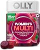 Gomitas Multivitamínicas OLLY para Mujeres, Bienestar General Femenino,* Vitaminas A, C, D, E, Biotina, Ácido Fólico, Suplemento Masticable para Adultos, Sabor a Bayas, Suministro para 65 Días - 130 Unidades 1