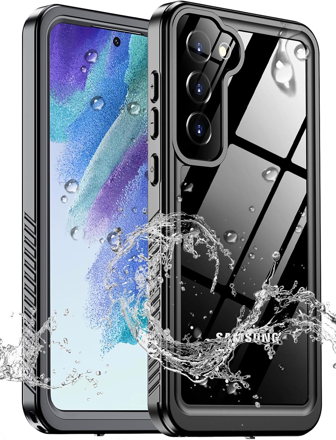 MOZOTER for Samsung Galaxy S20 Case Waterproof,[IPX8 Underwater Case][Full Body Shockproof & Military Dropproof] Clear Sound Quality Built-in Screen Protector for Samsung S20 6.1 inch-Black