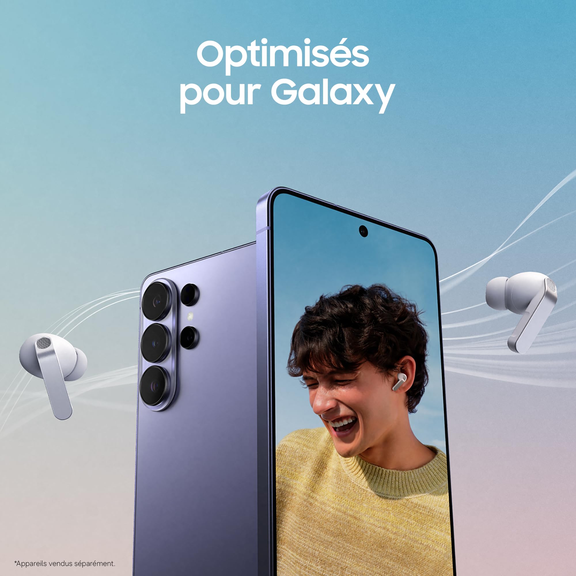 Samsung Galaxy Buds4 Pro, Écouteurs Bluetooth sans Fil, Son Hi-FI de qualité Studio, Double Haut-Parleur, Appels Ultra clairs, Audio 360, Réduction de Bruit Adaptative, Chargeur Secteur Inclus, Noir