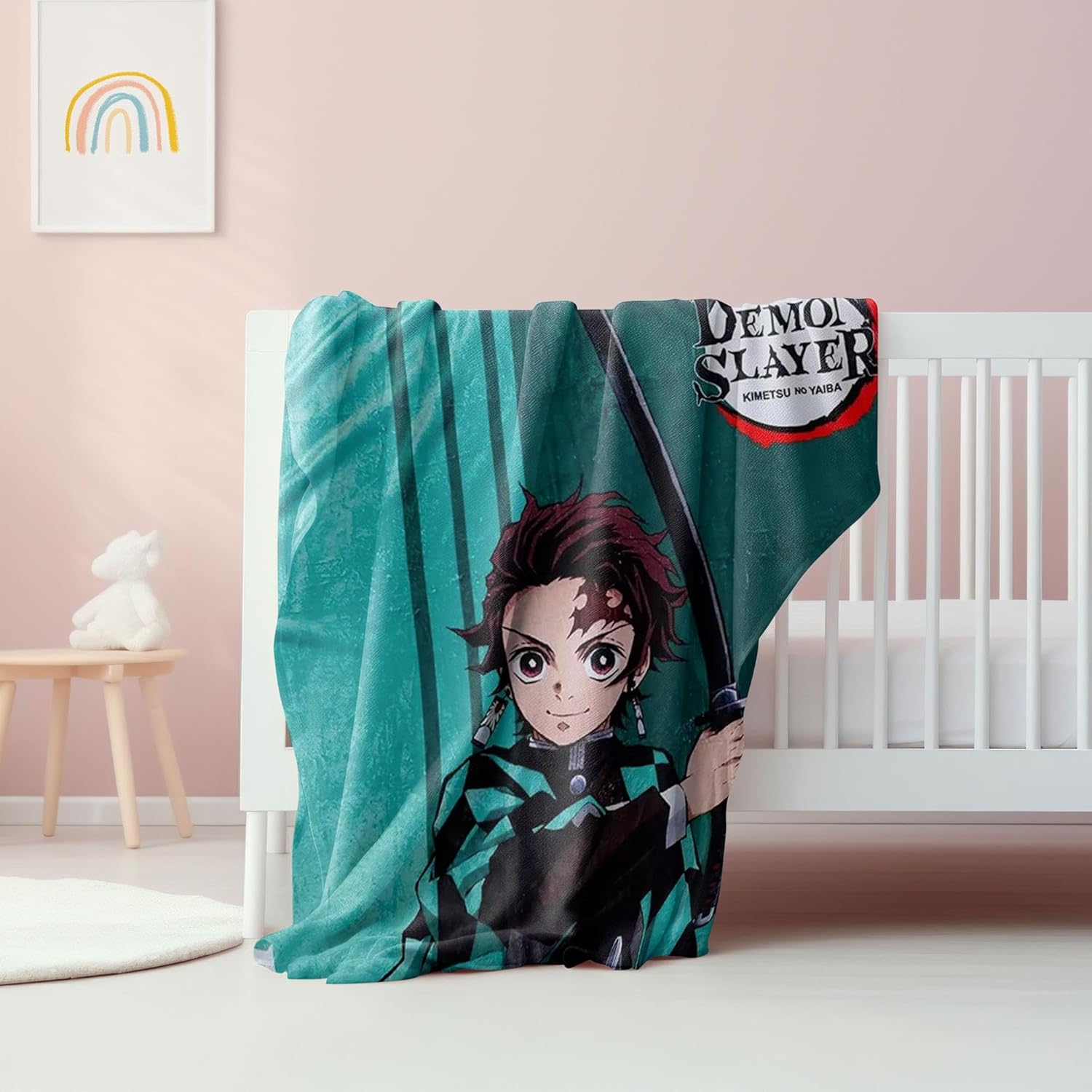Surreal Entertainment Demon Slayer Tanjiro 45 x 60 Inch Fleece Throw Blanket - Image 4