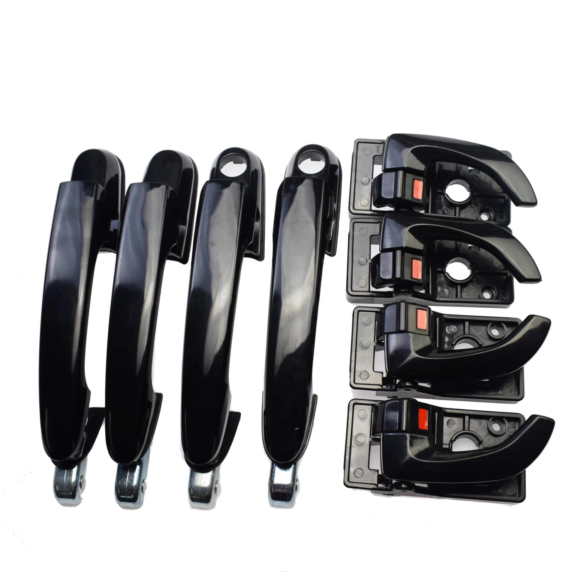 Zhqdrcy Black Kit Door Open Handles For Hyundai For Tucson 2.0L .7L Car Front Rear Left Right Door Handle(Black Kit)