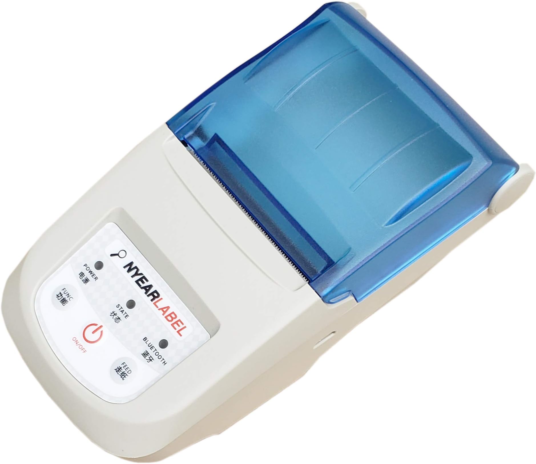 NYEAR 58-10mm (Adjust) Label Receipt Printer,Personal Printer Mini Wireless Bluetooth Printer Apple iOS and Android Systems, Printer Compatible with ESC/POS Print Commands Set (Bluetooth+WiFi)