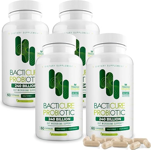 Producto natural, juego de 4 botellas, total por botella, 60 cápsulas, soporte del sistema inmunológico, fórmula patentada, producto original