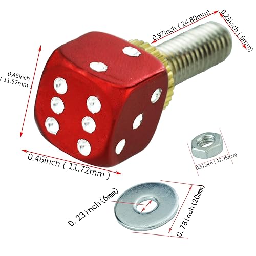 Miniatura 2 de Abfer Marcos de matrícula de automóvil, con forma de dados, 4 piezas antirrobo, kit de tornillos para placa de matrícula que se adapta a la mayoría