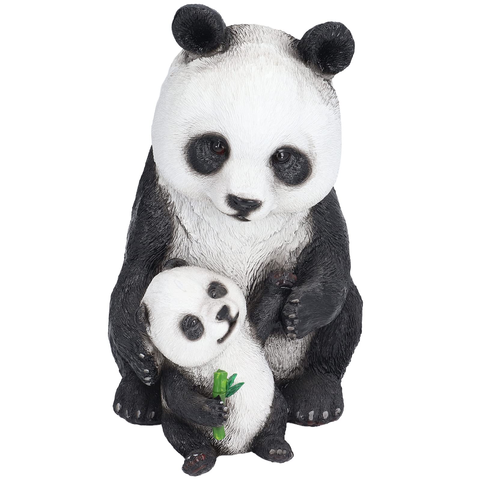 Statua da Giardino Panda Ornamenti di Panda e Orso in Resina per la Decorazione di Giardino, Prato e Scrivania Statue di Panda di Simulazione Dal Design Unico