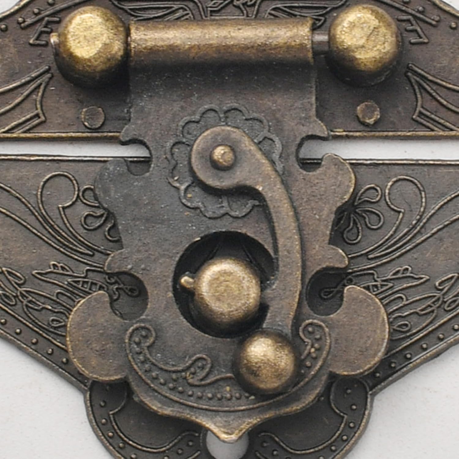 10PCS Heavy Duty Metal Chest Latches Wooden Box Joint Drawer Fastener for Secure Closures on Wooden Storage Container Antique Cabinet