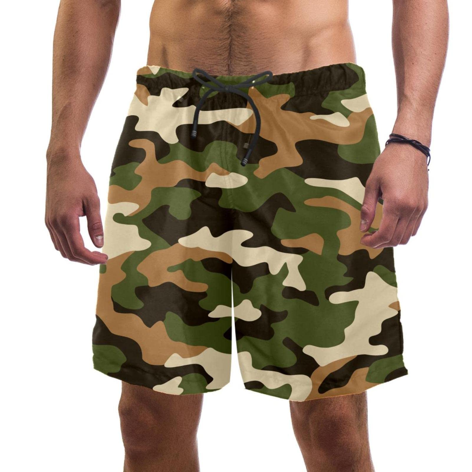 Short de plage hommes JDEZ camouflage sans irritation - 5