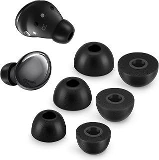 Foam Ear Tips for Samsung Galaxy Buds Pro - Experience Ultimate Comfort and Unshakeable Fit with Memory Foam Tips - Black