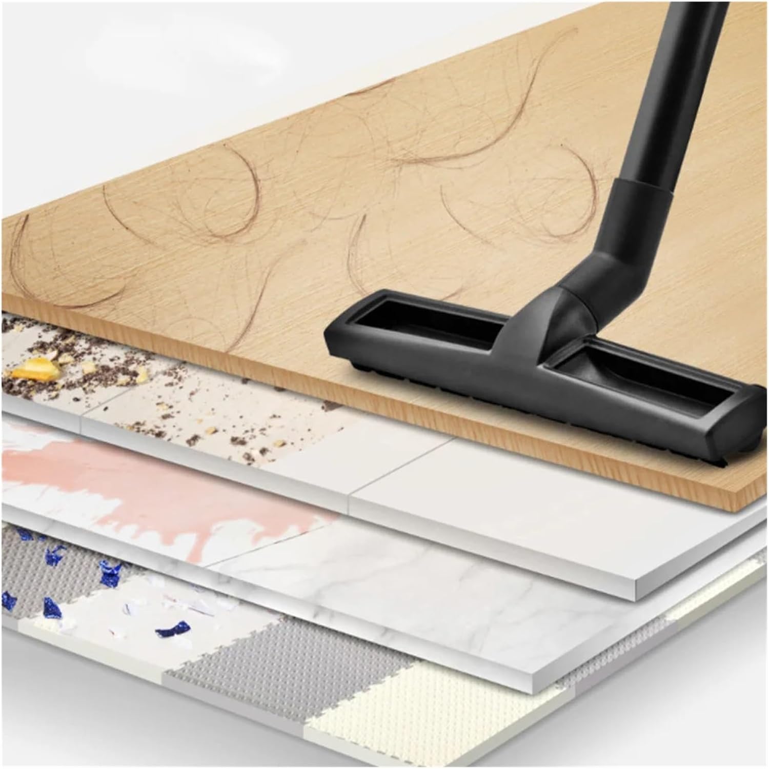 Compatible with Karcher NT18 NT20 NT30 Home Vacuum Cleaner Hard Floor Carpet Spare Parts Inside 35mm Brush Head Accessories