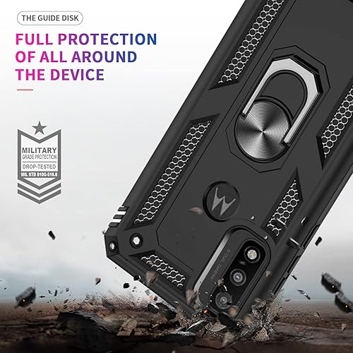Miniatura 5 de LeYi Funda para Moto G-Play-2023 Funda Moto G Pure  G Power 2022 con 2 protectores de pantalla, fundas de grado militar con soporte magnético para