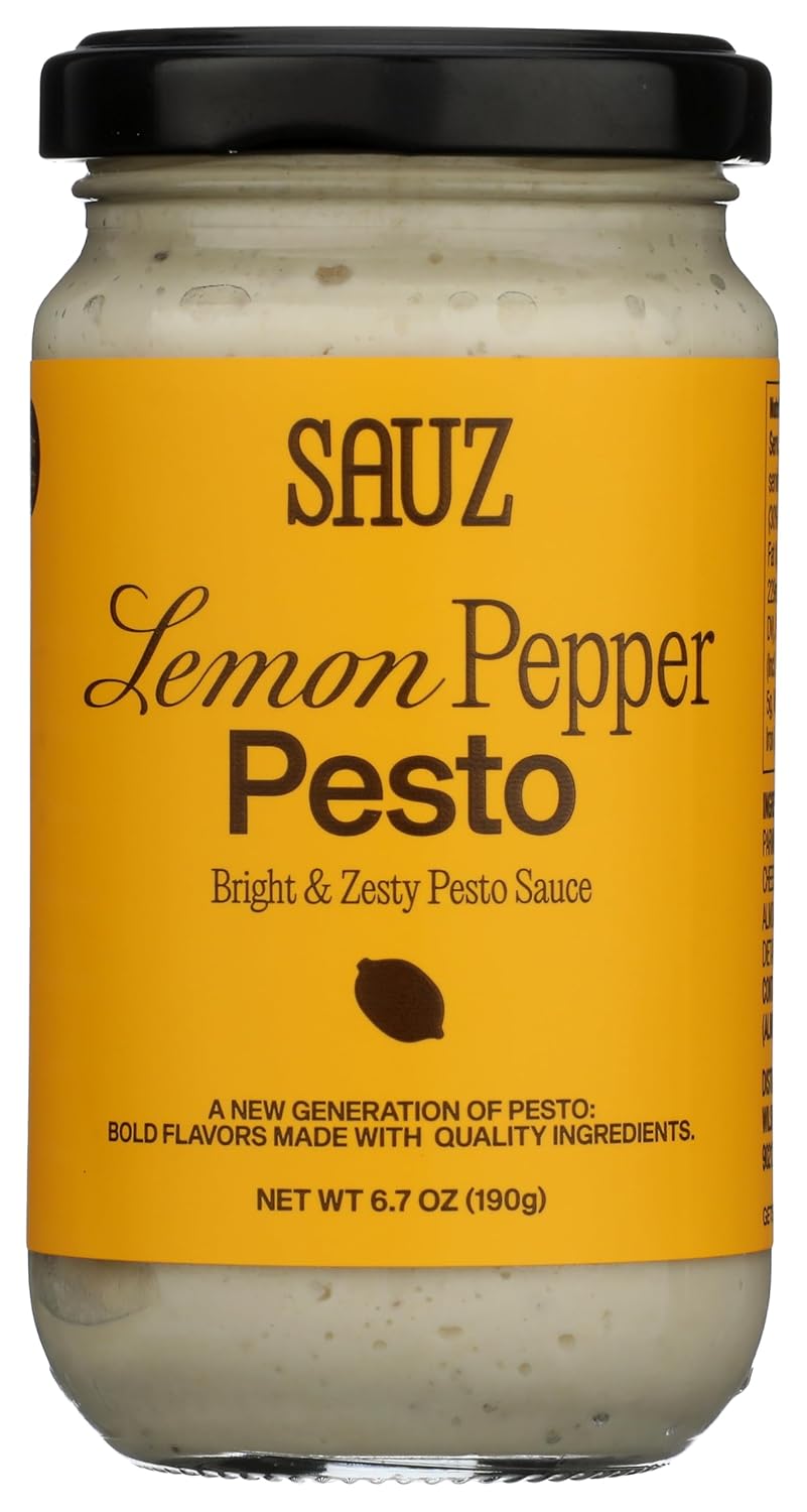 Sauz, Lemon Pepper Pesto, 6.7 Ounce