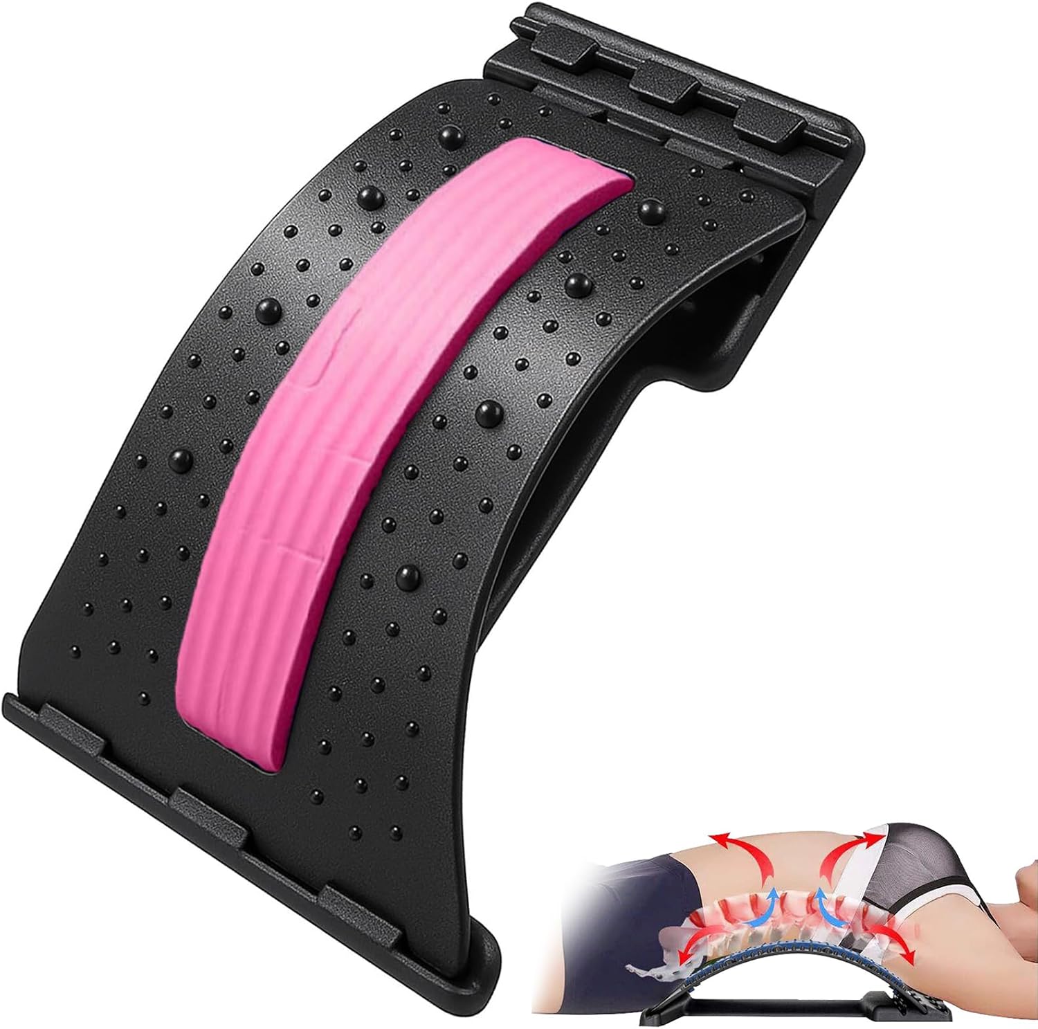 Stretching Schiena Dispositivo Per Distendere La Schiena, Supporto Lom – Seven Bridges 8 - Foto 4