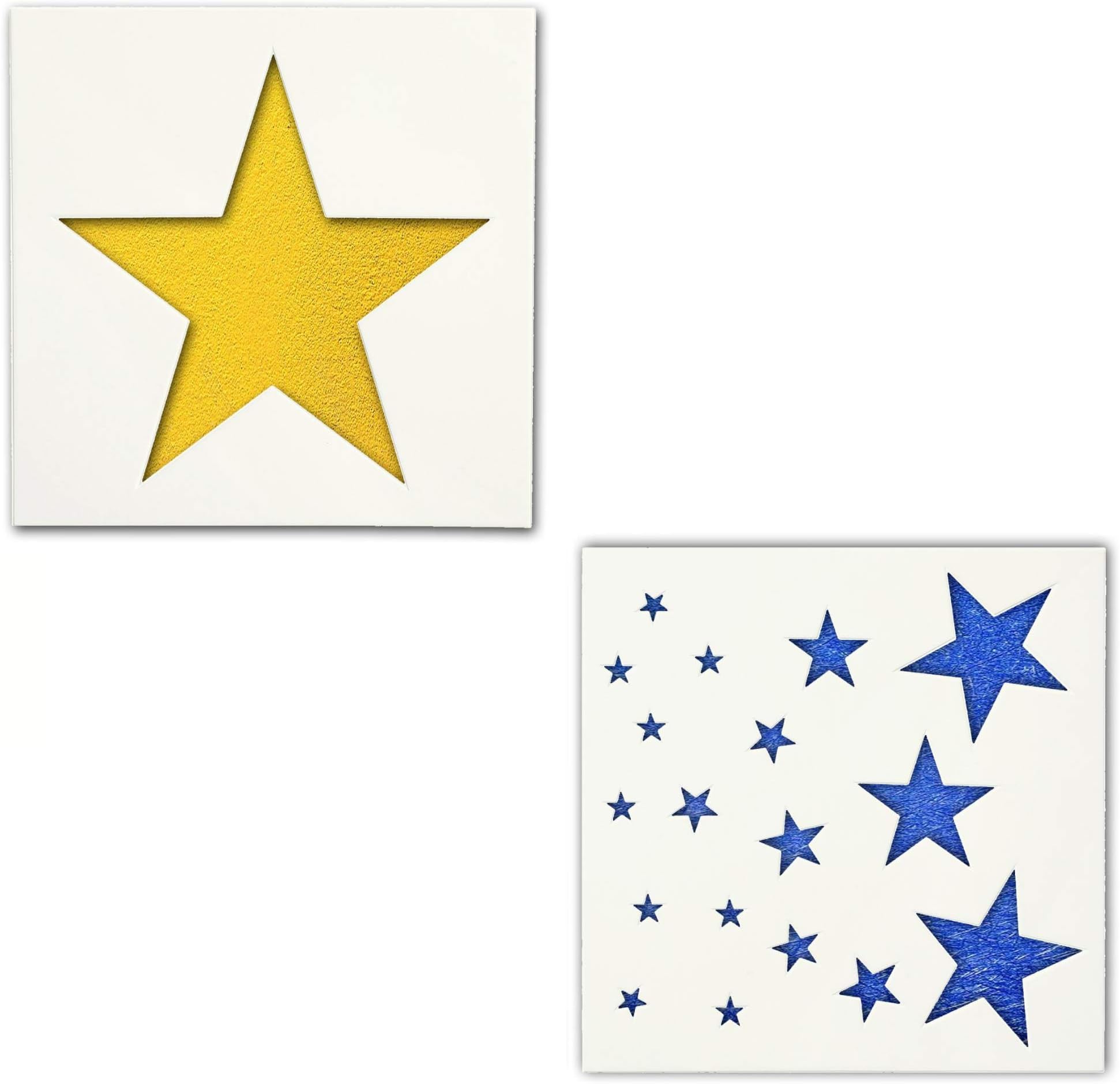 Amazon.com: Star Stencil Template for Walls and Crafts - Reusable