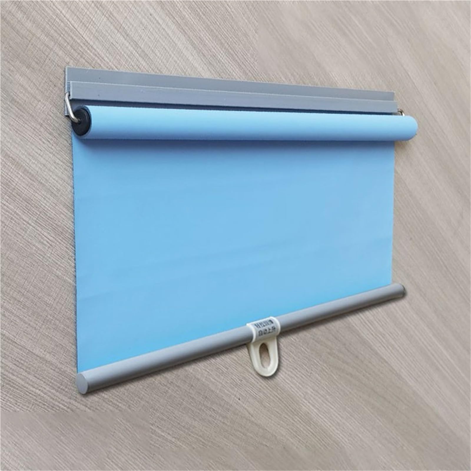 Self-Adhesive Blackout Roller Shades for Windows Cordless No Drill Spring Blinds with Free-Stop, Thermal Insulated & Waterproof Lightweight Roll Up Shades for Bedroom, Office, RV, and Home(Blue,70W x