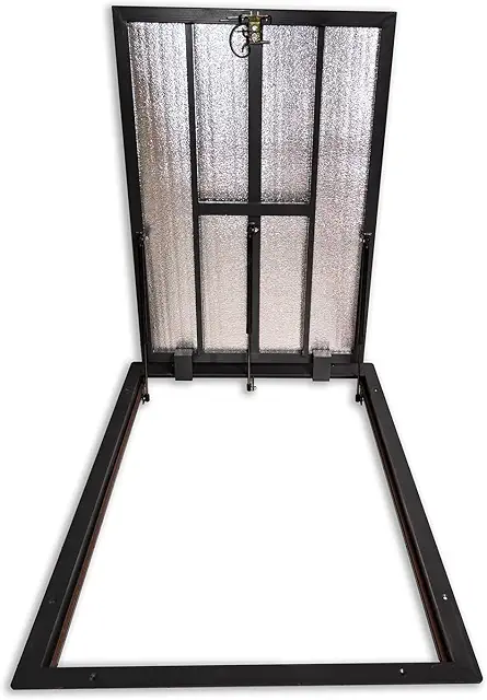 Geïsoleerd vloerluik 1200x900 mm - Robuuste stalen inspectieluik voor kelders