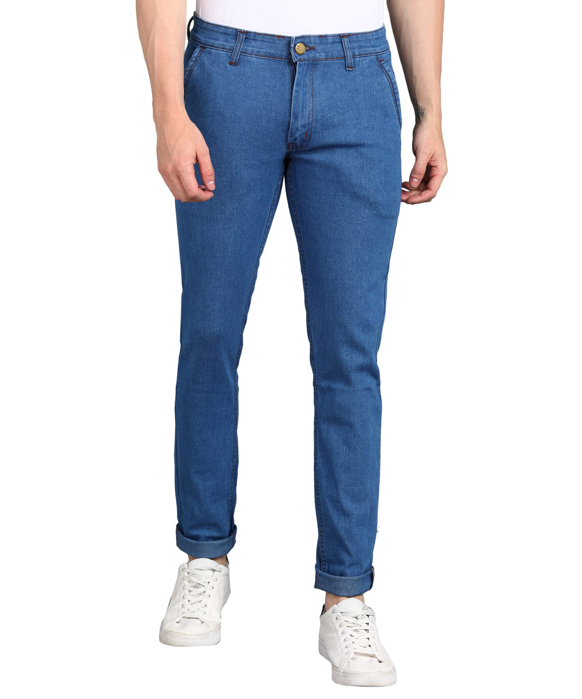Supernova Inc.Men's Slim Fit Solid Jeans Stretchable
