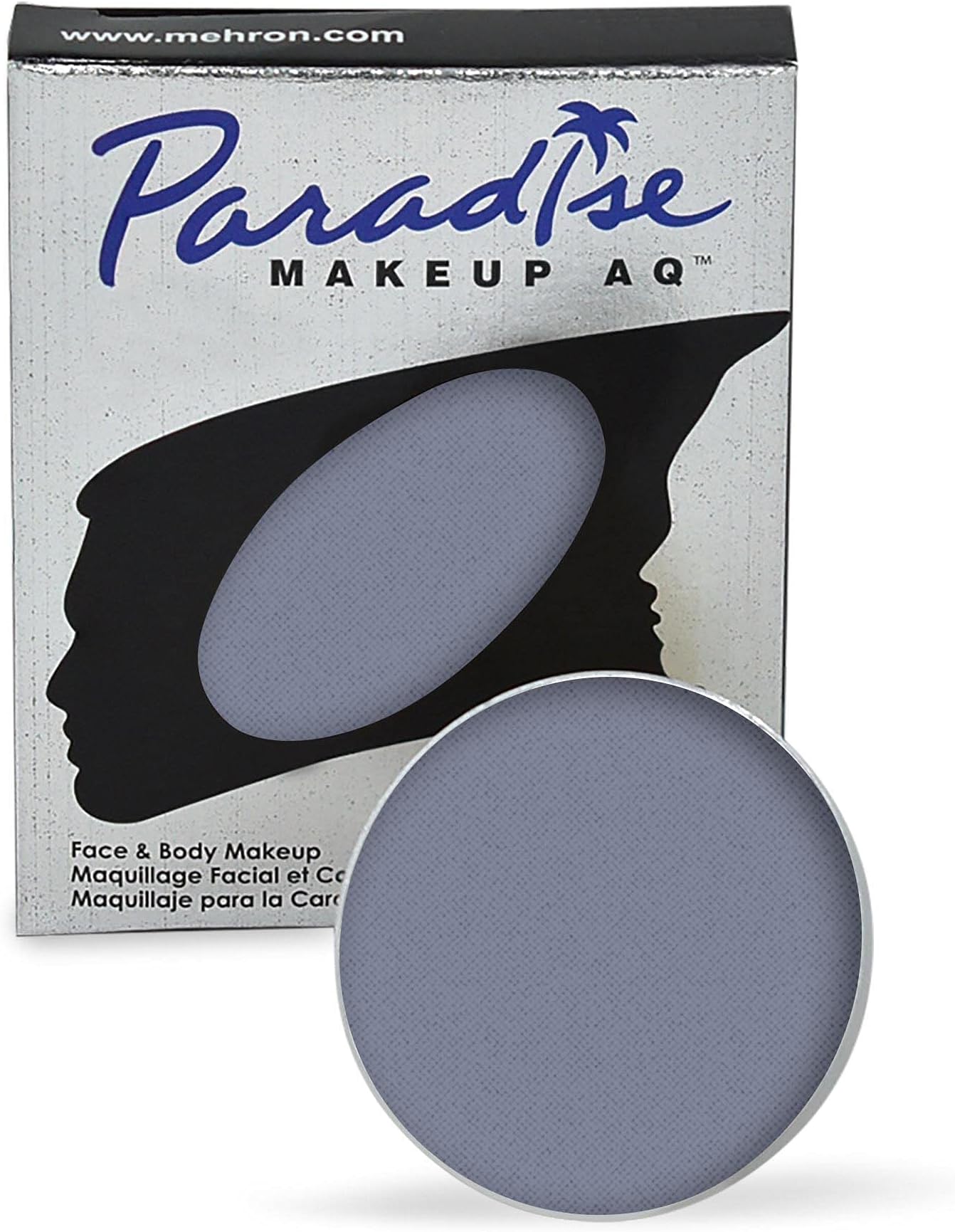 Mehron Makeup Paradise Makeup AQ Refill Size | Stage & Screen, Face & Body Painting, Beauty, Cosplay, Halloween | Water Activated Face Paint, Body Paint .25 oz (7 ml) (STORM CLOUD)