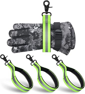 Shappy 3 Pcs Firefighter Glove Strap Adjustable with Reflective Trim | Gloves Clips, Fire glove holder, Tactical, Heavy Duty, Firefighter Accessories