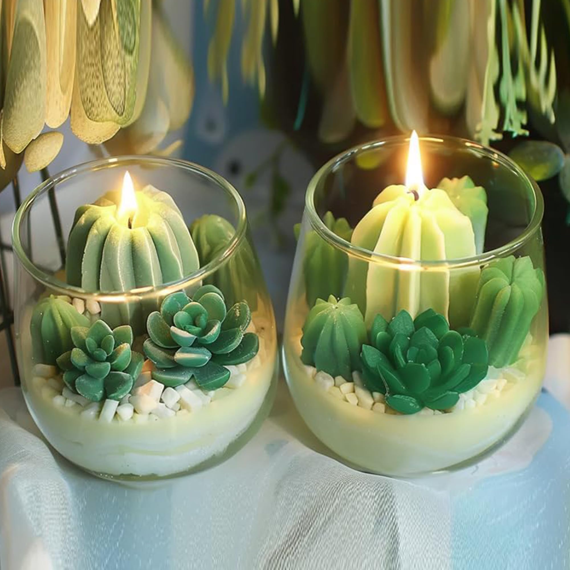 Molde de silicona suculenta loto de alto formato, molde de jabón artesanal gran volumen floral, molde vela perfumada chimenea, molde resina epoxi deco mural floral vegetal
