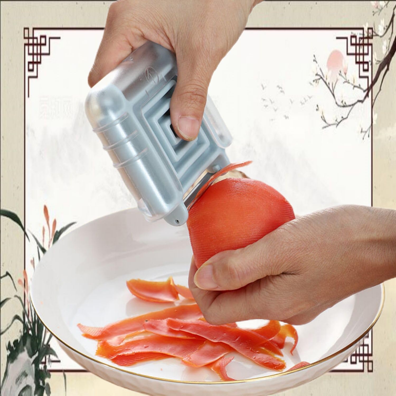 多功能削皮神器三合一水果不锈钢削皮刀 Potato Peeler,Swivel Vegetable Peeler 刨子神器家用土豆刮皮刨丝神器 Household Cleaning，Kitchen Storage Essentials