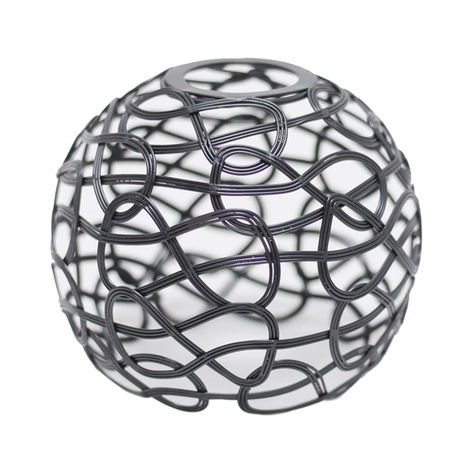 2 Set di Paralume in Filo di Ferro Copertura Della Lampadina Gabbia Della Lampada Per Camera Da Letto R