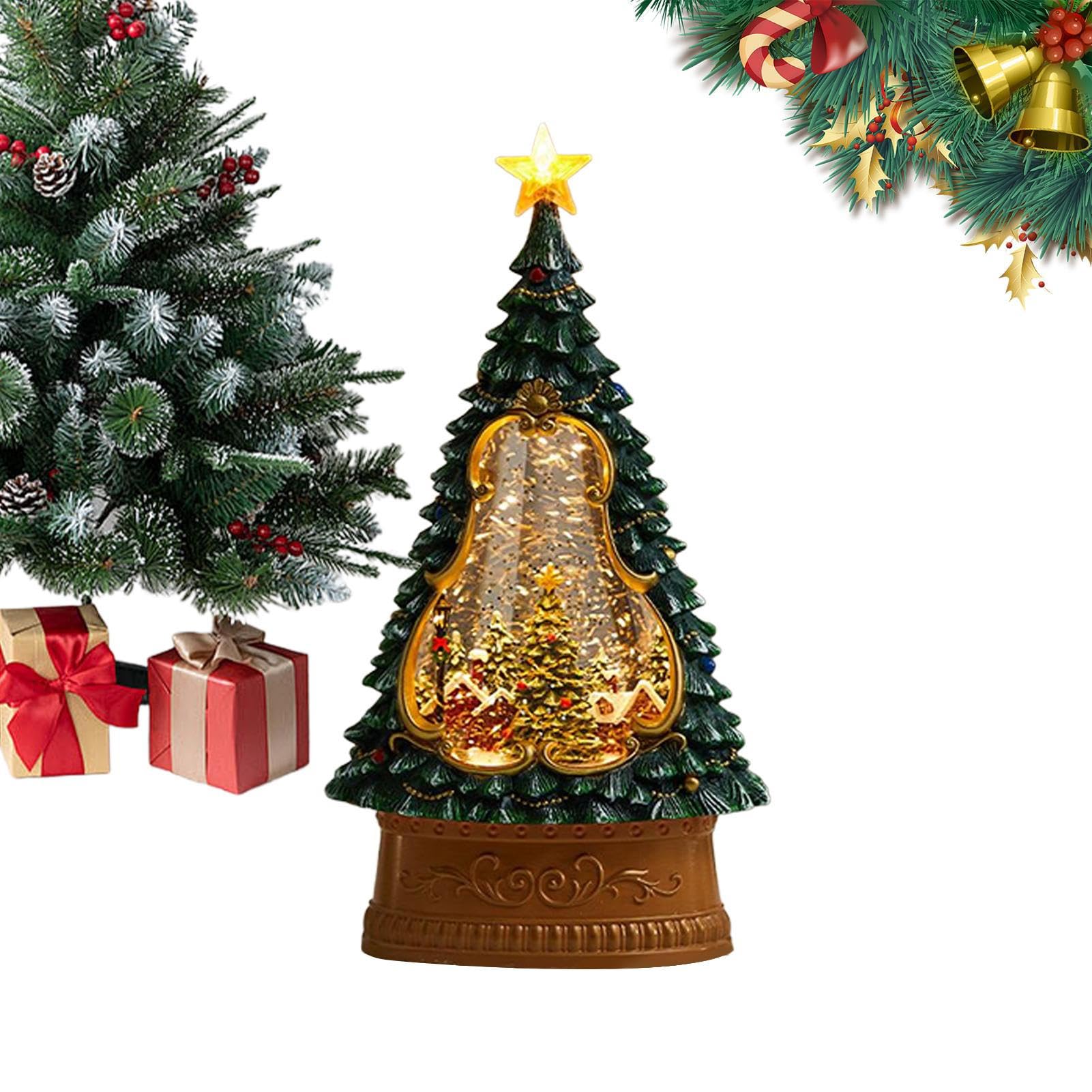 Lampion z Kulą Śnieżną Mikołaja USB Muzyczny Timer 6-Godzinny