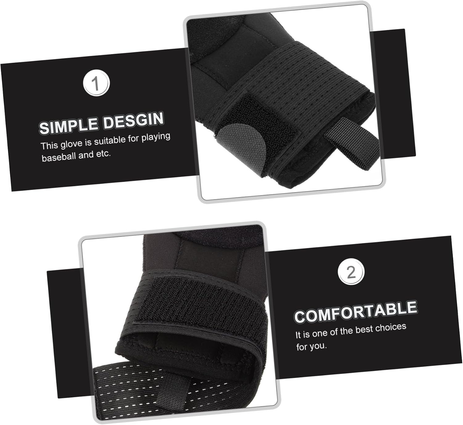 Kisangel Baseball Sliding Mitt for Youth Sliding Glove Made of Neoprene for Training and for Left and Right Hands